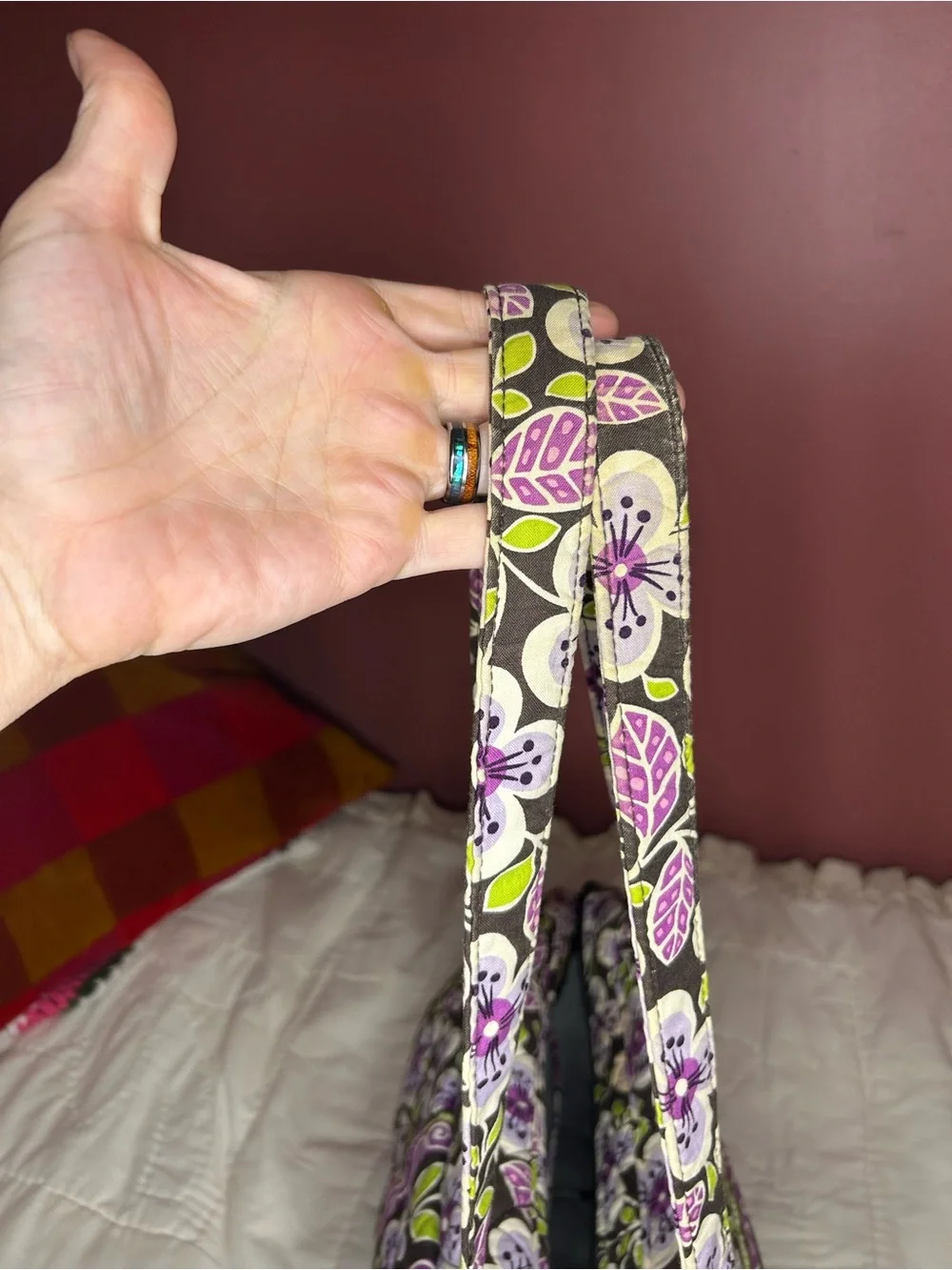 Vera Bradley Plum Point Quilted diaper bag